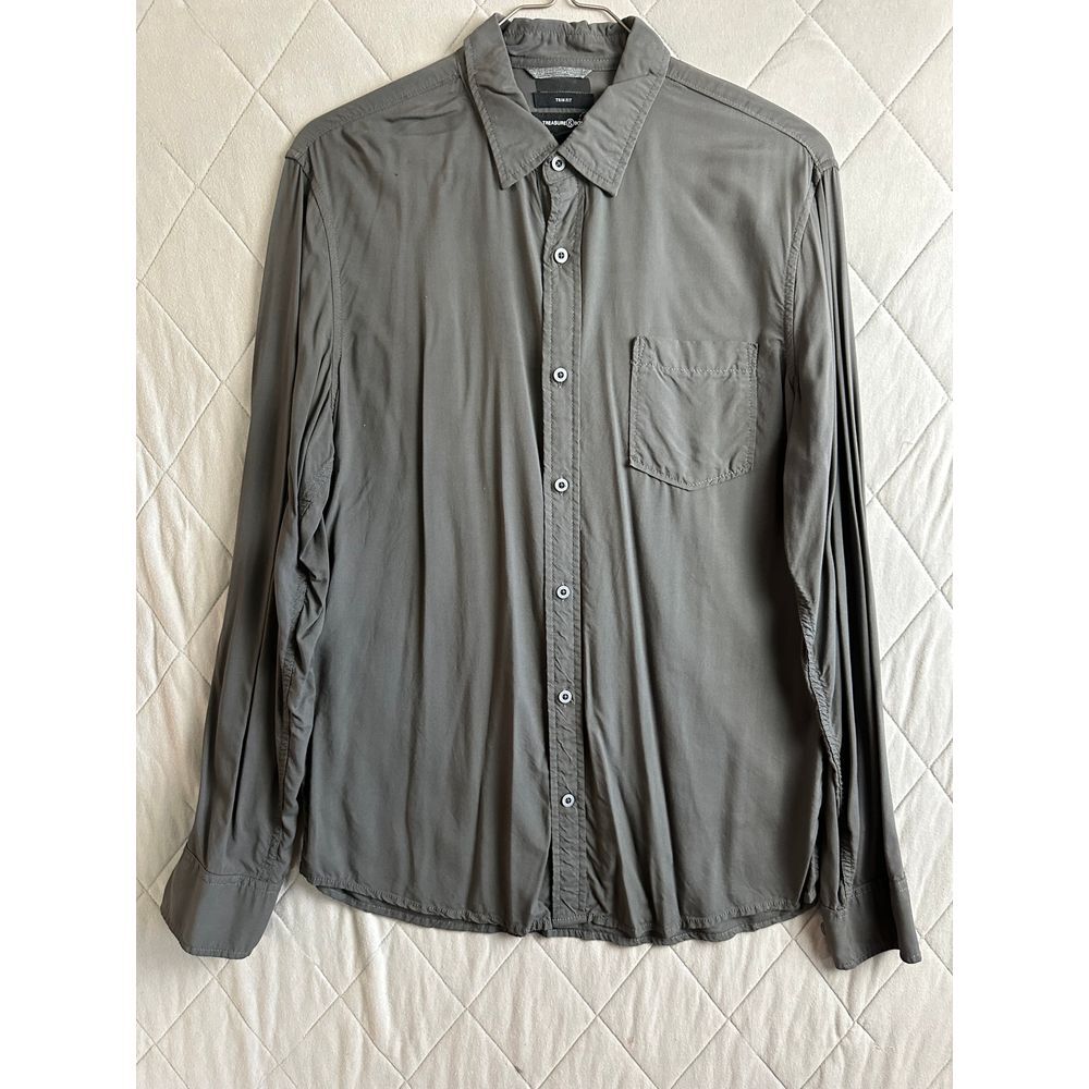 Treasure & Bond Button Up Men's Large Long Sleeve‎ Trim Fit